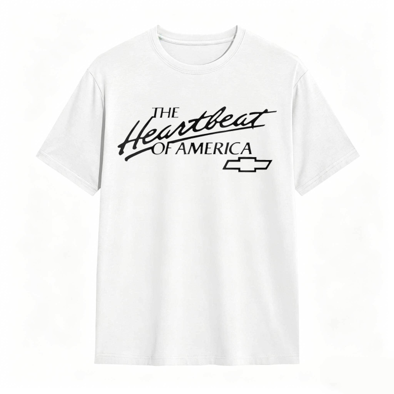 The Heartbeat Of America Chevrolet Logo T-shirt
