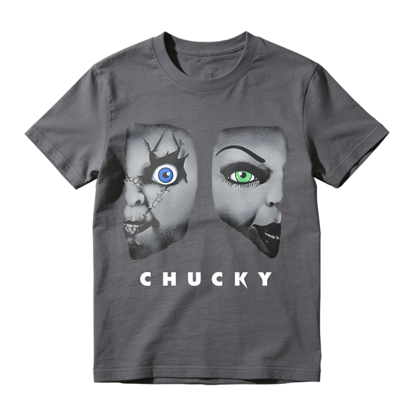 Chucky Face Split Design Unisex Classic T-shirt