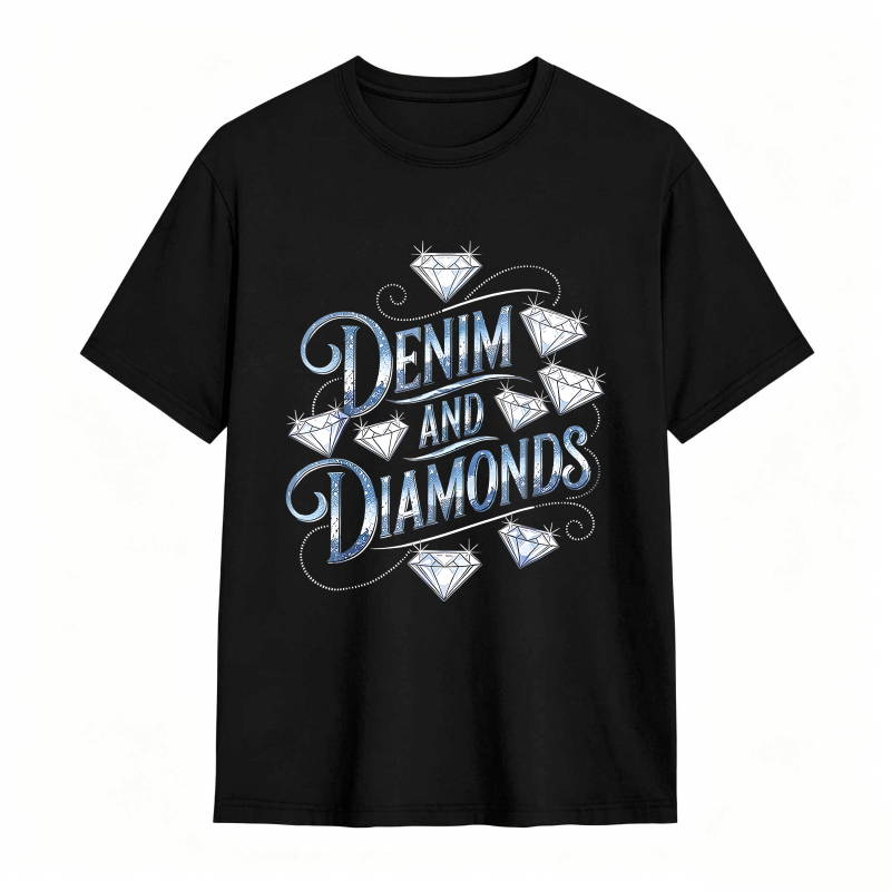 Denim And Diamonds Graphic T-shirt