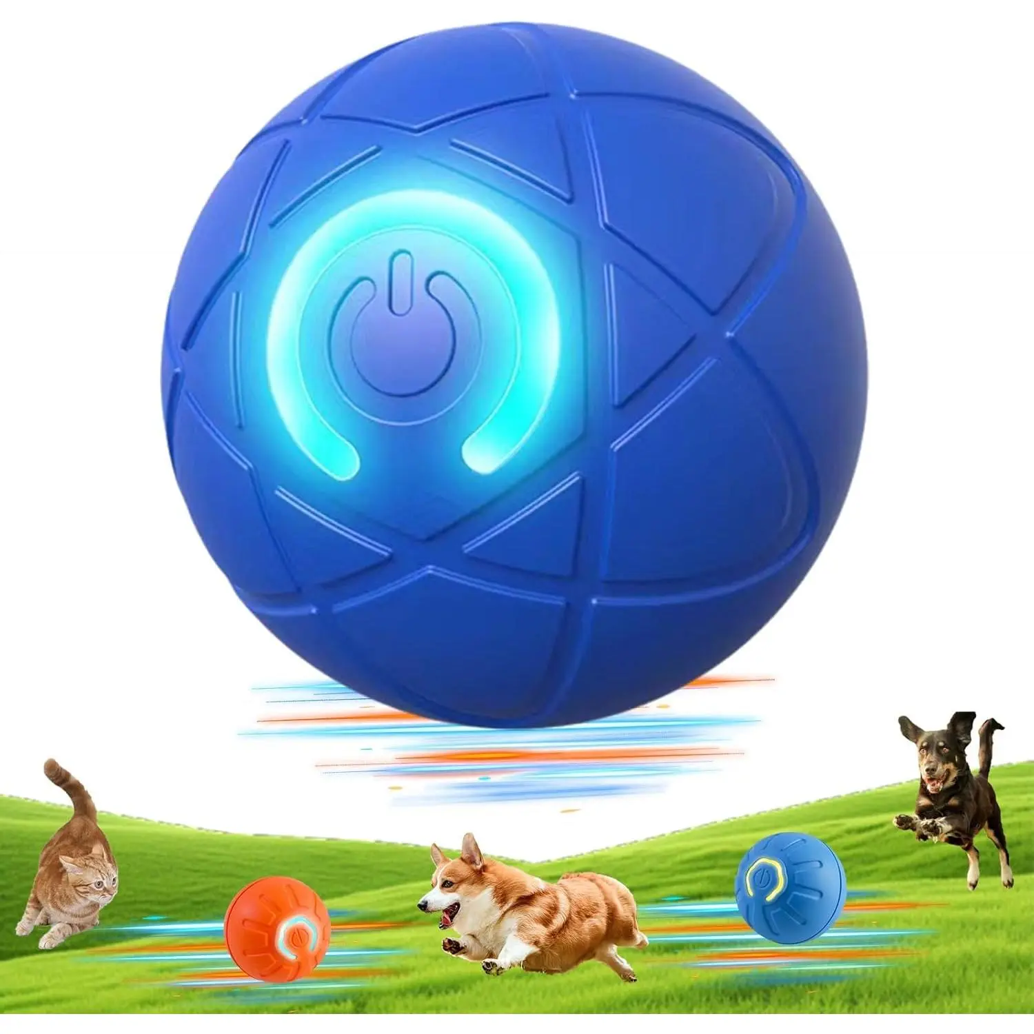 Shaky Ball Toy for Dogs, Vibrating Dog Ball, Automatic Moving Dog Toy Ball, Vibrating Ball for Dogs ,USB Rechargeable,for cats and dogs(Sizes: 2.05inch for Small Dogs /2.7inch for Mediumfor Medium Dogs /3.15inch for Large Dogs)