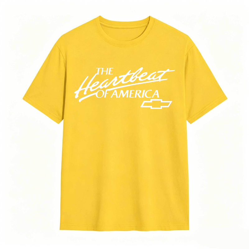 The Heartbeat Of America Chevrolet Logo T-shirt