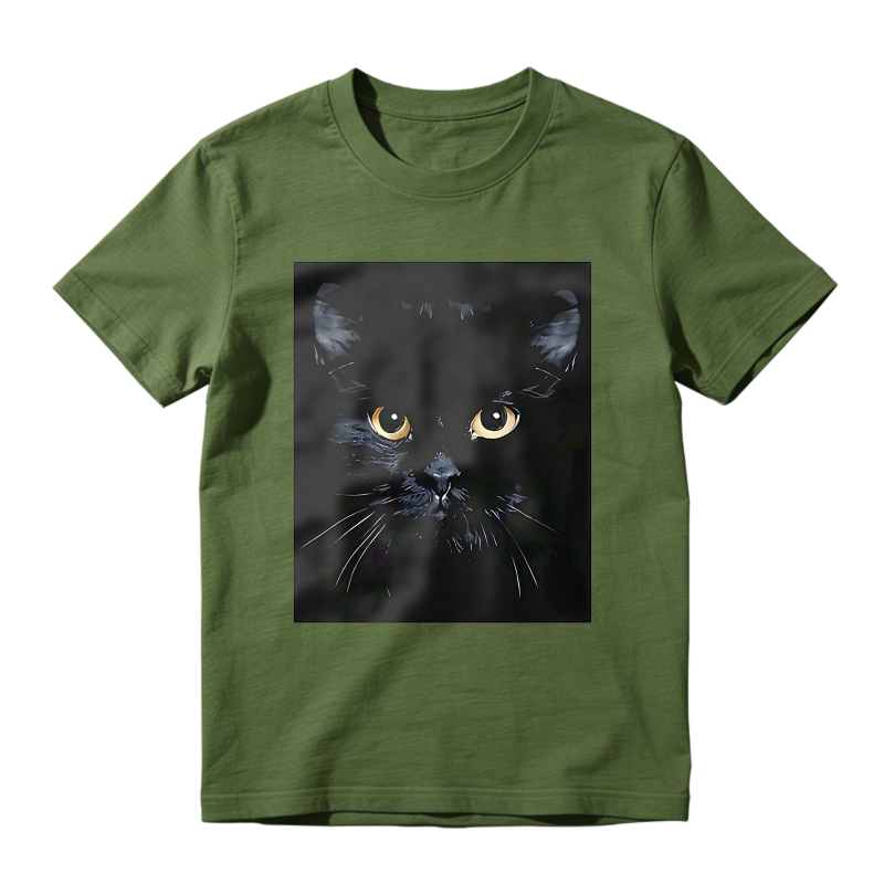 Black Cat Portrait Unisex Classic T-shirt