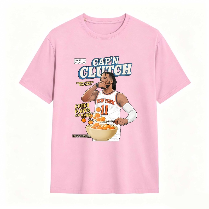 Capn Clutch Basketball Player With Cereal Bowl T-shirt