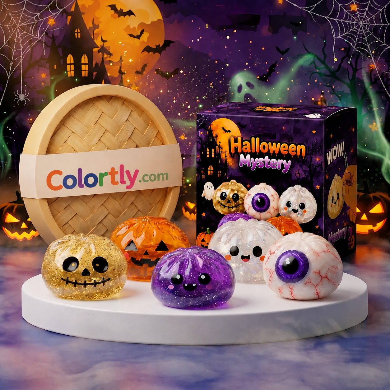 Haunted Halloween Dumpling Squishy Set