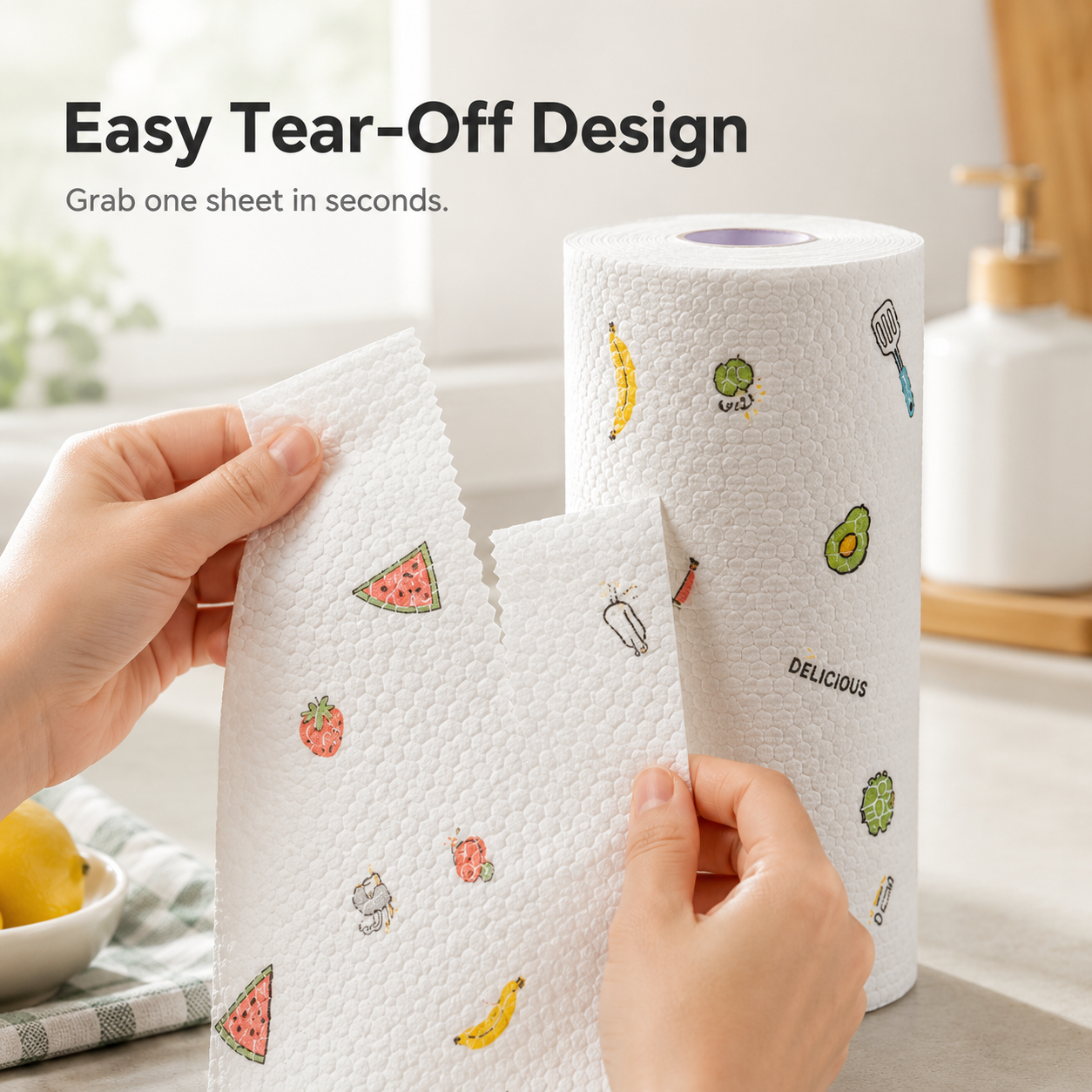 🔥 Hot Sale 🧽 Disposable Kitchen Cleaning Cloths 💦Ultra Absorbent • Grease-Fighting • Hygienic
