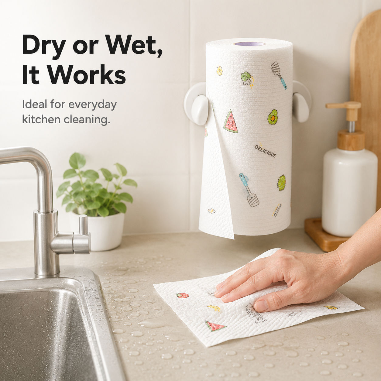 🔥 Hot Sale 🧽 Disposable Kitchen Cleaning Cloths 💦Ultra Absorbent • Grease-Fighting • Hygienic