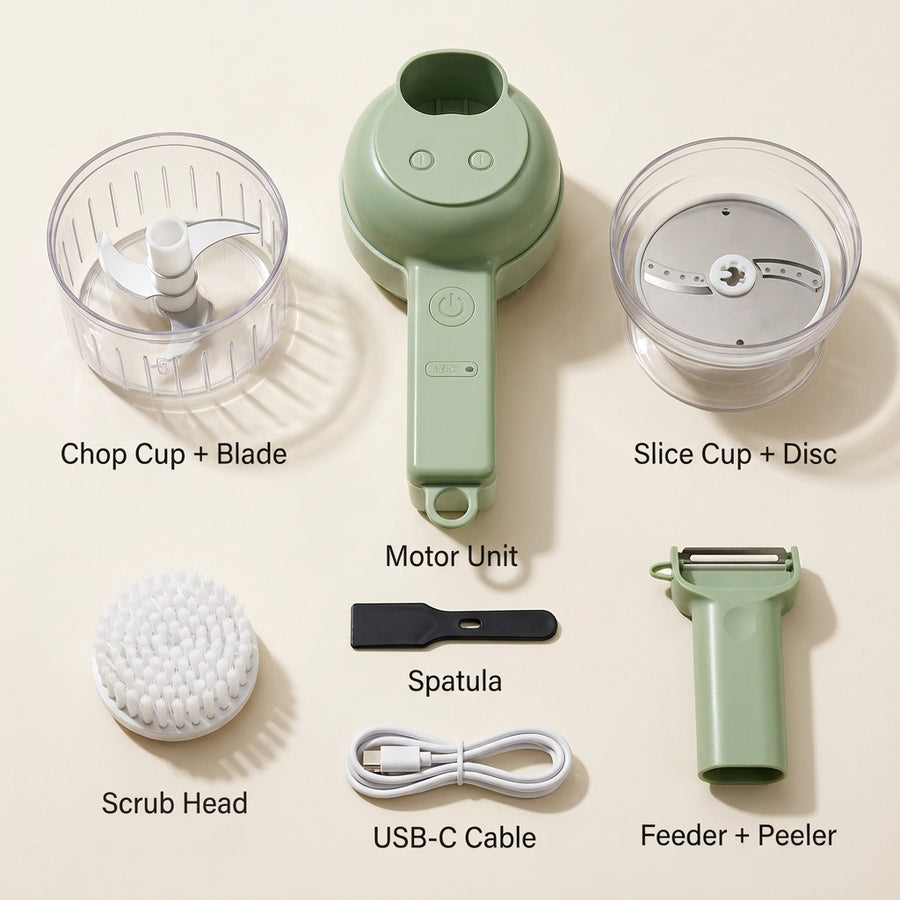  4-in-1 Electric Vegetable Chopper