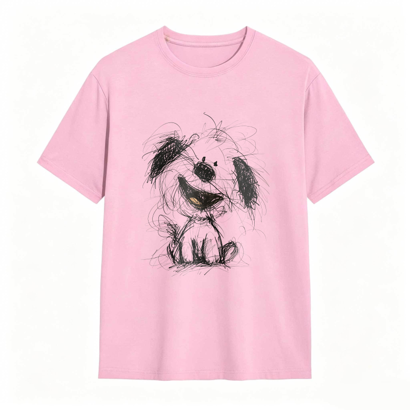 Dog Sketch Design T-shirt