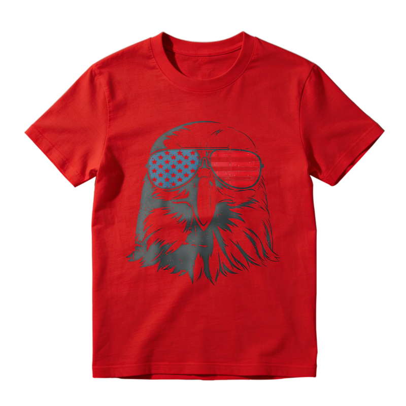 American Eagle With Usa Flag Sunglasses Unisex Classic T-shirt