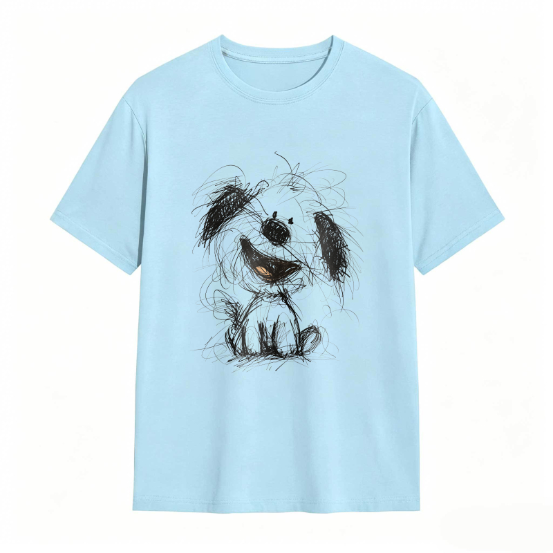 Dog Sketch Design T-shirt
