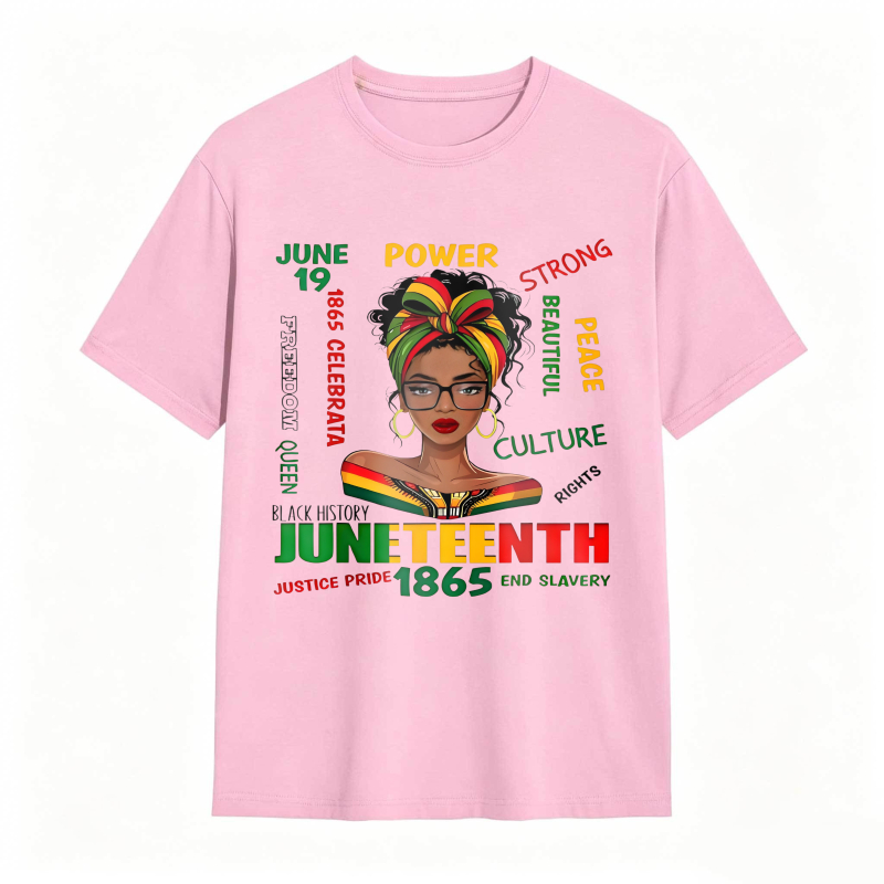 Juneteenth Celebration Black History Power Strong Culture Peace Rights Justice Pride 1865 End Slavery T-shirt