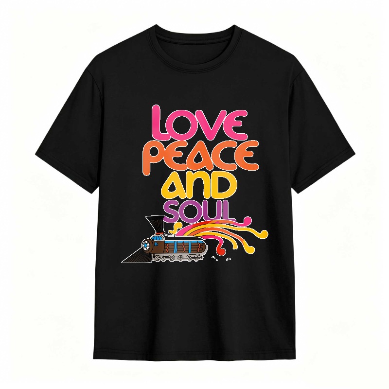 Love Peace And Soul Train T-shirt