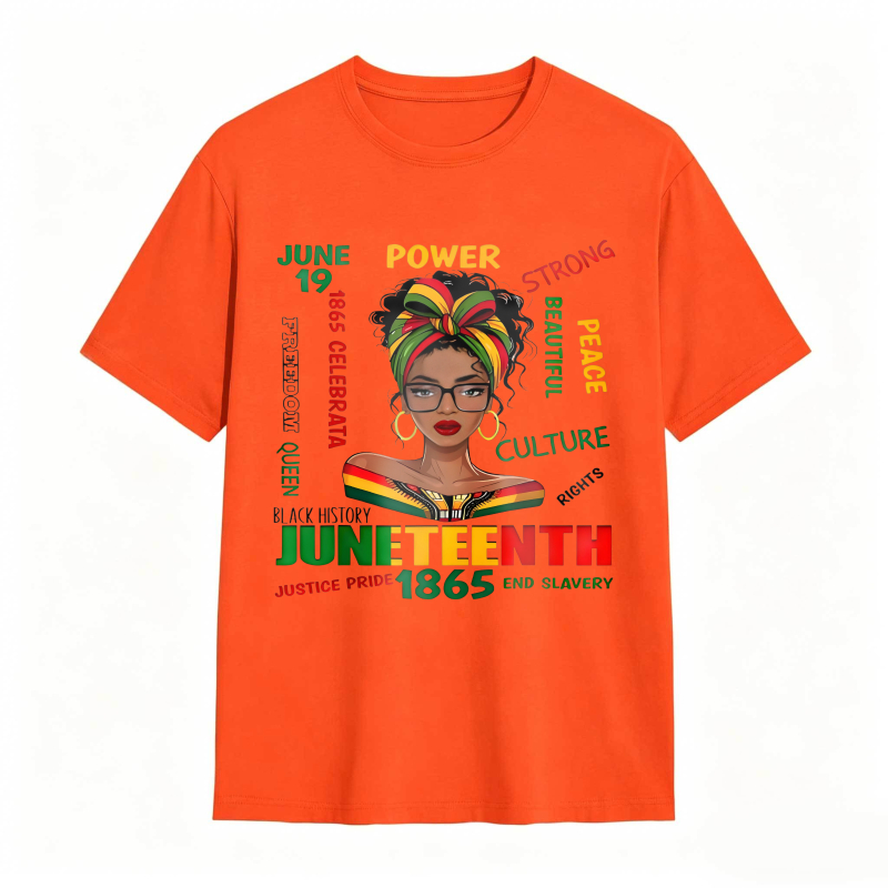 Juneteenth Celebration Black History Power Strong Culture Peace Rights Justice Pride 1865 End Slavery T-shirt