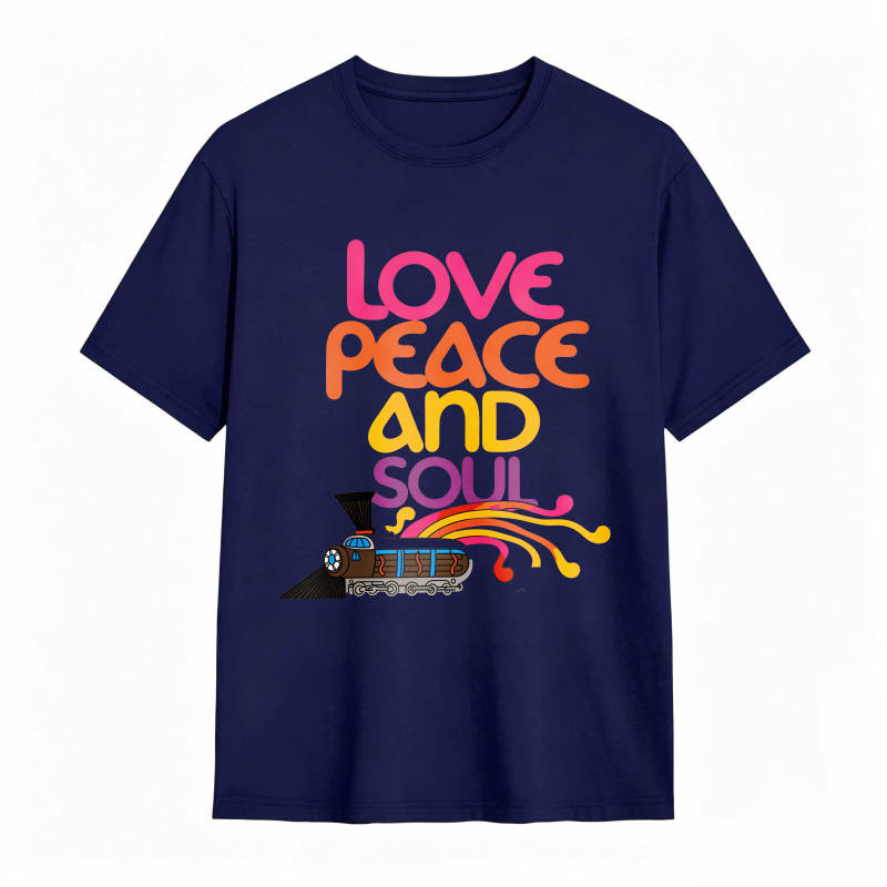 Love Peace And Soul Train T-shirt
