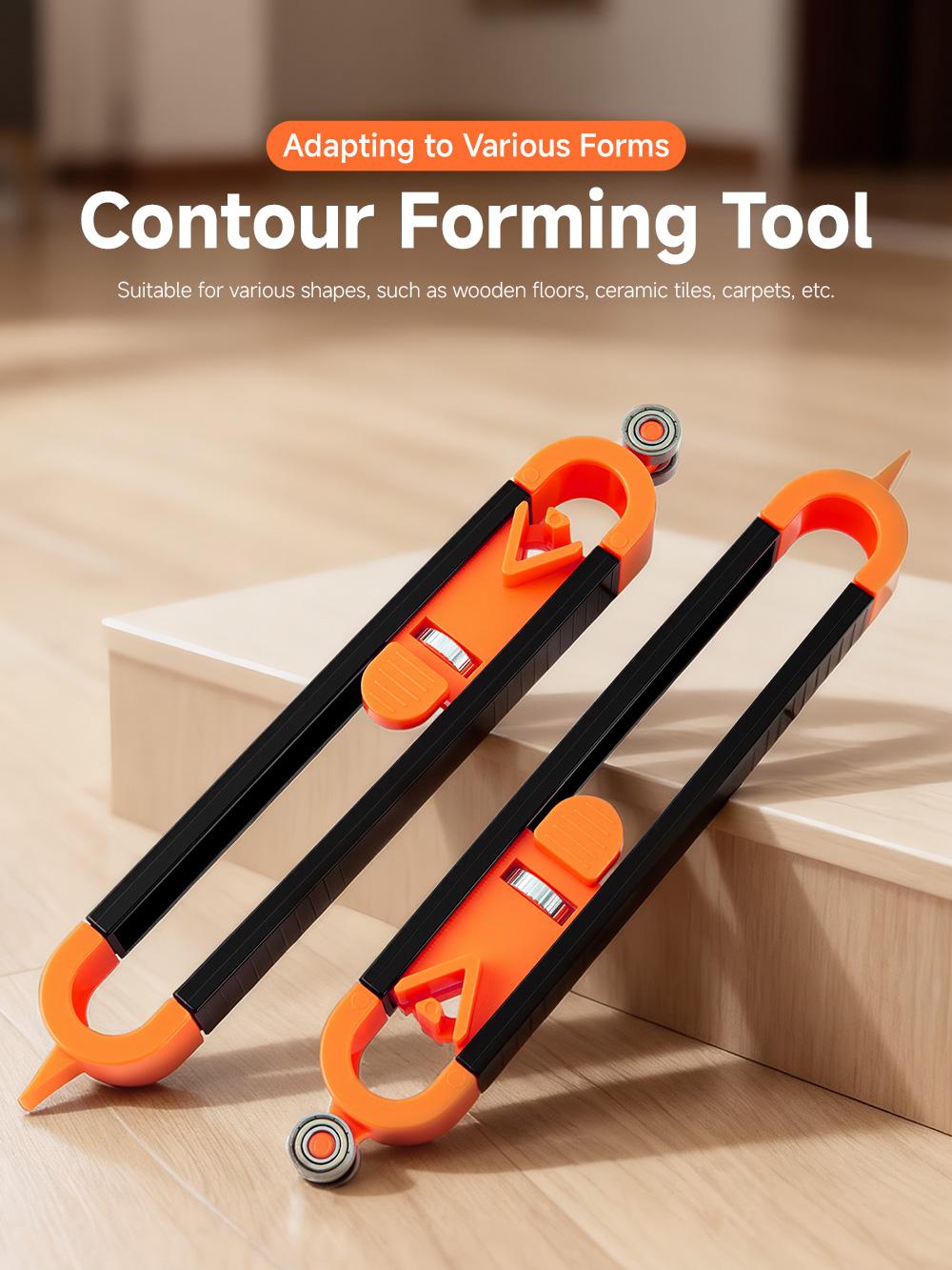 Precision Contour Gauge with Lock Feature - Professional Wood Scribing Work Tool for Flooring, Cabinetry, Tile & Pipe, Portable Adjustable Profile Gauge for Woodworking, Tools and Gadgets Precision Contour Gauge with Lock Feature - Professional Wood Scribing Work Tool for Flooring, Cabinetry, Tile & Pipe, Portable Adjustable Profile Gauge for Woodworking, Tools and Gadgets