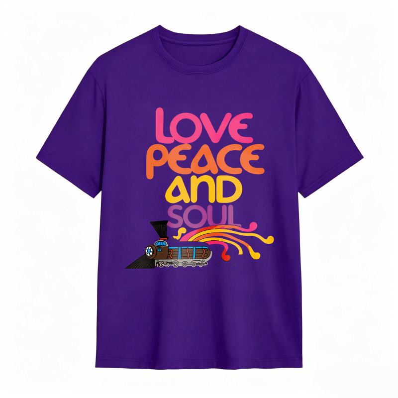 Love Peace And Soul Train T-shirt