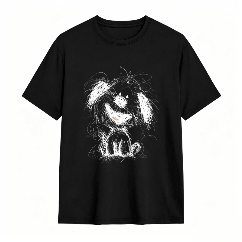 Dog Sketch Design T-shirt