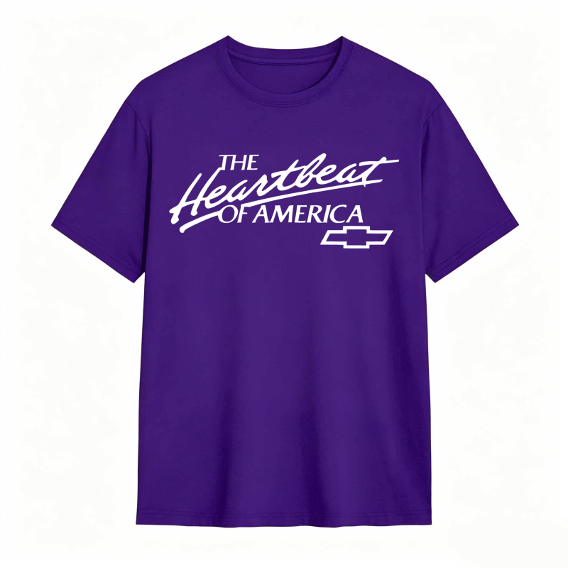 The Heartbeat Of America Chevrolet Logo T-shirt