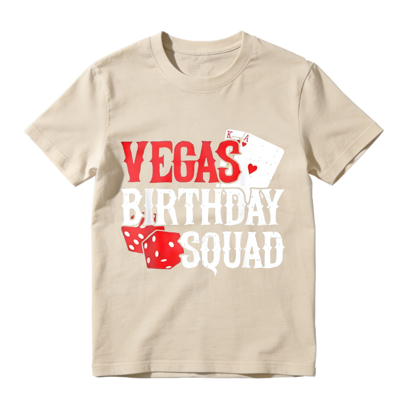 Vegas Birthday Squad Dice And Card Design Unisex Classic T-shirt