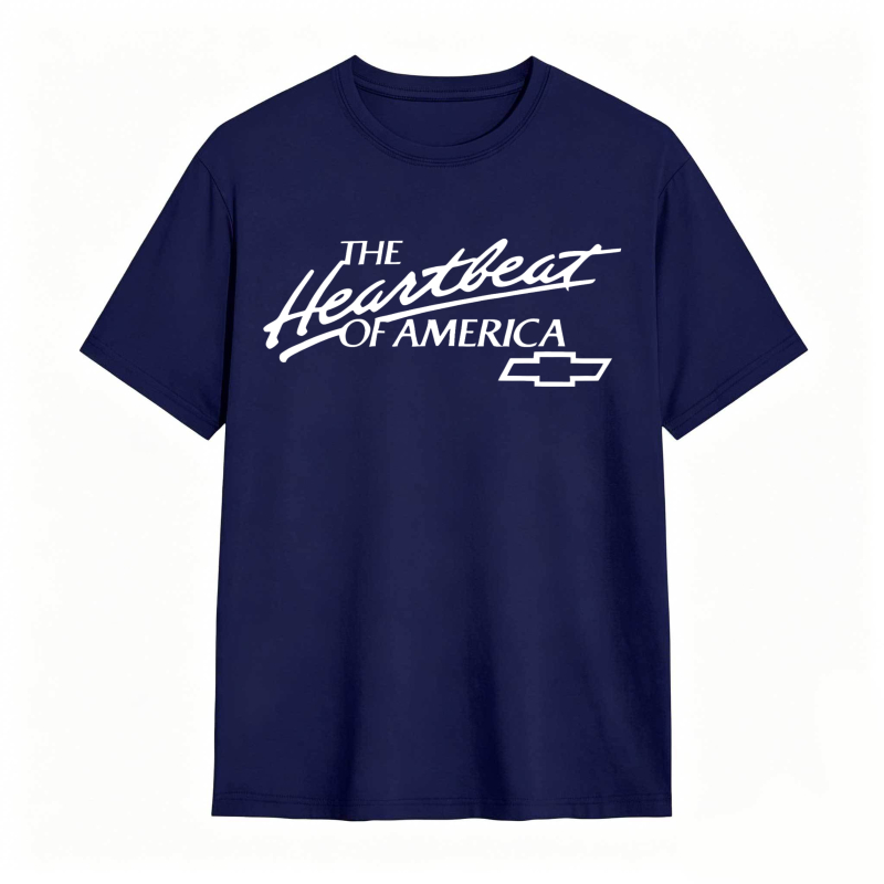 The Heartbeat Of America Chevrolet Logo T-shirt