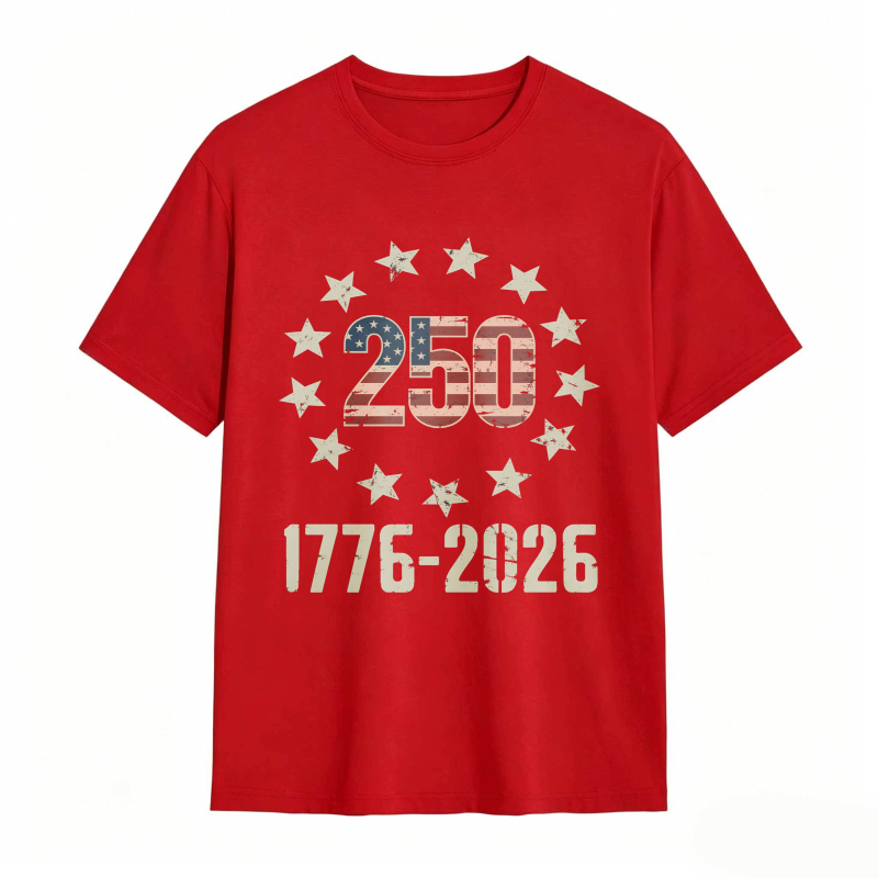 250th Anniversary United States Independence Day 1776 2026 Stars And Stripes T-shirt