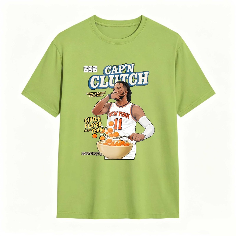Capn Clutch Basketball Player With Cereal Bowl T-shirt