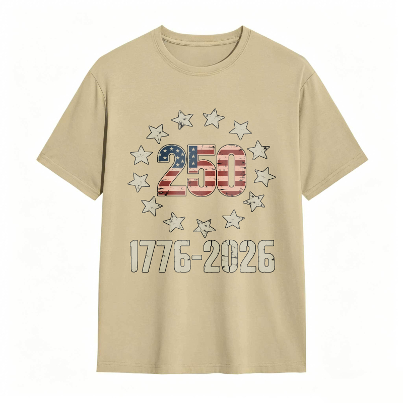 250th Anniversary United States Independence Day 1776 2026 Stars And Stripes T-shirt