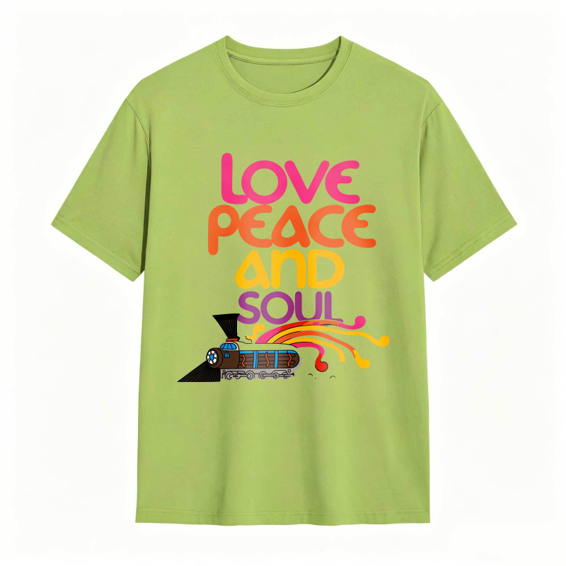 Love Peace And Soul Train T-shirt