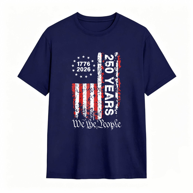American Flag 1776 2026 250 Years We The People T-shirt