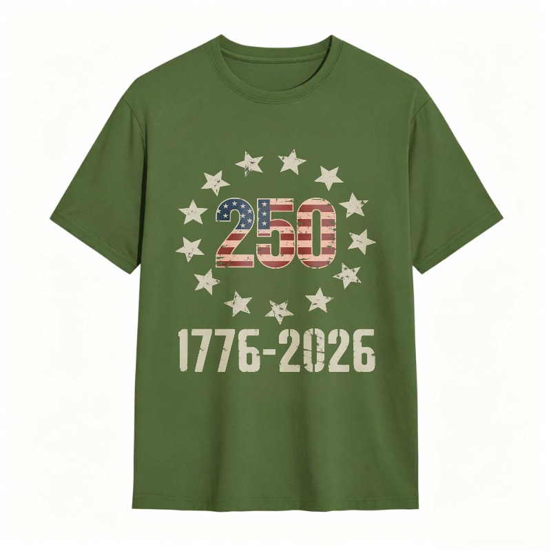 250th Anniversary United States Independence Day 1776 2026 Stars And Stripes T-shirt