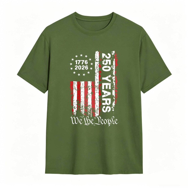 American Flag 1776 2026 250 Years We The People T-shirt