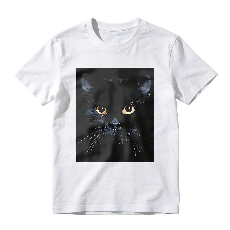 Black Cat Portrait Unisex Classic T-shirt