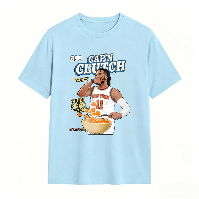 Capn Clutch Basketball Player With Cereal Bowl T-shirt