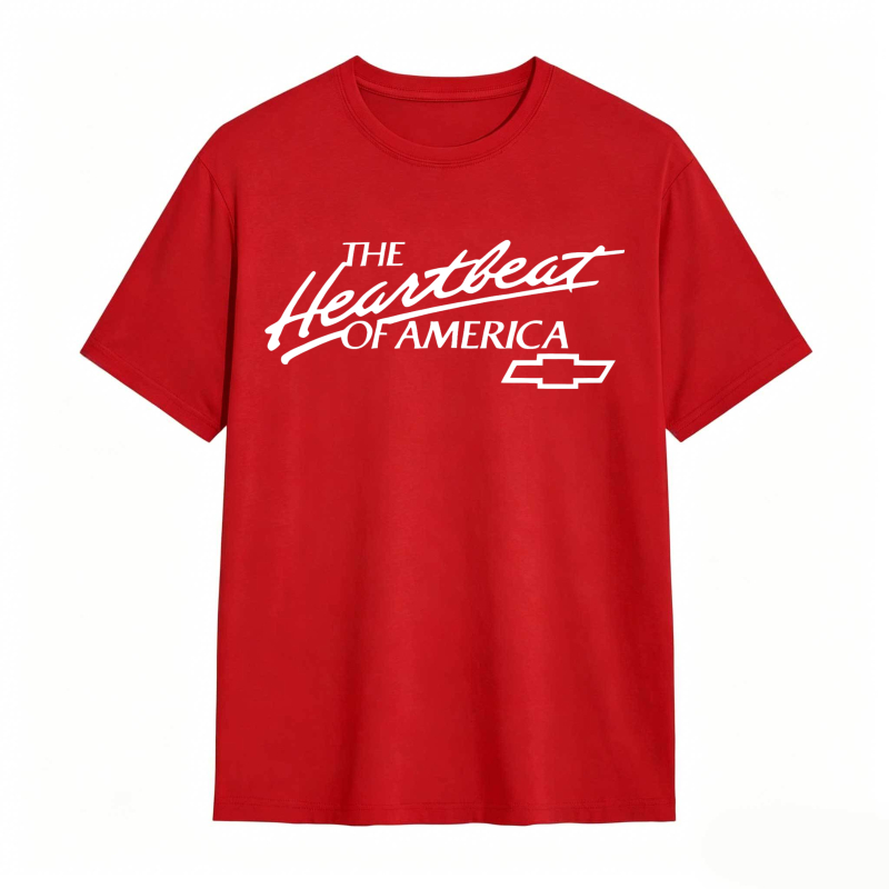 The Heartbeat Of America Chevrolet Logo T-shirt