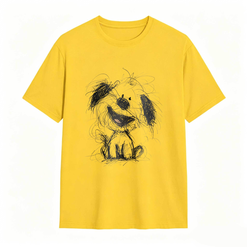 Dog Sketch Design T-shirt