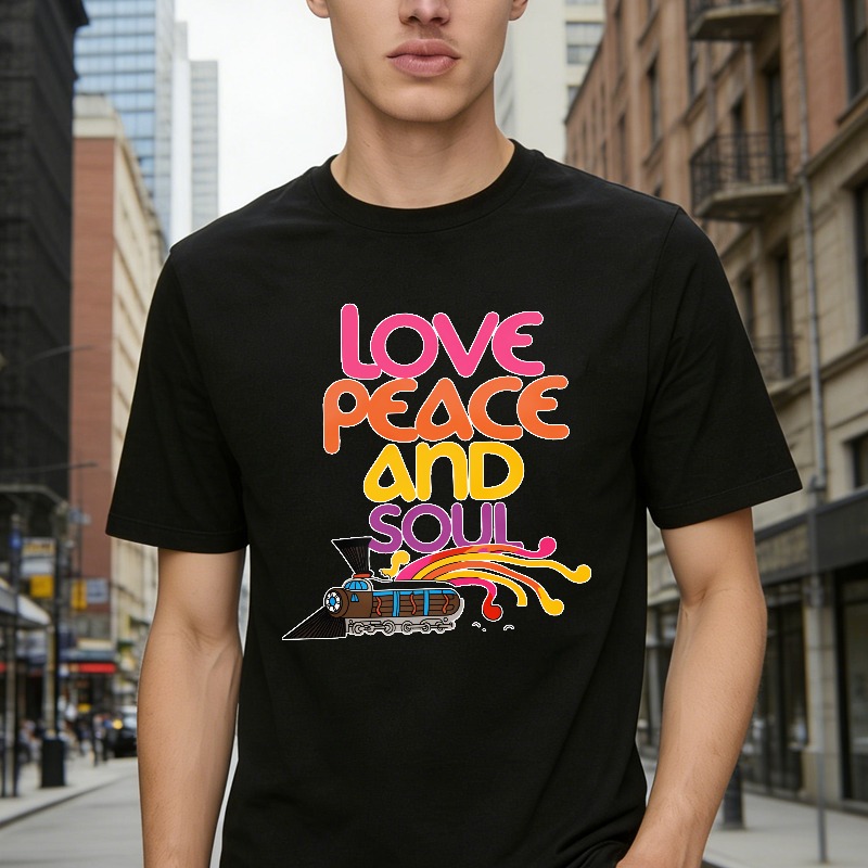 Love Peace And Soul Train T-shirt