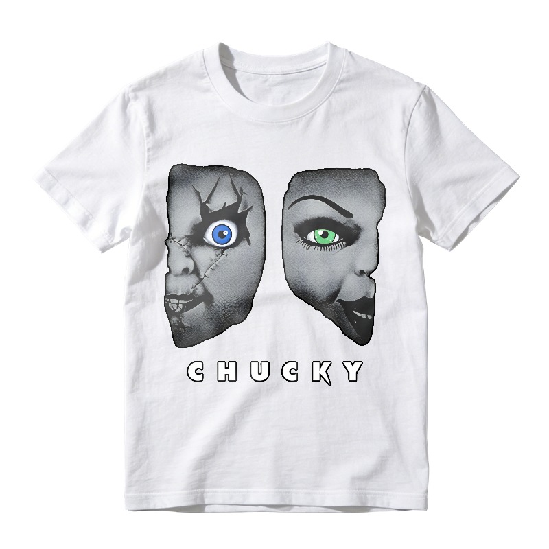 Chucky Face Split Design Unisex Classic T-shirt