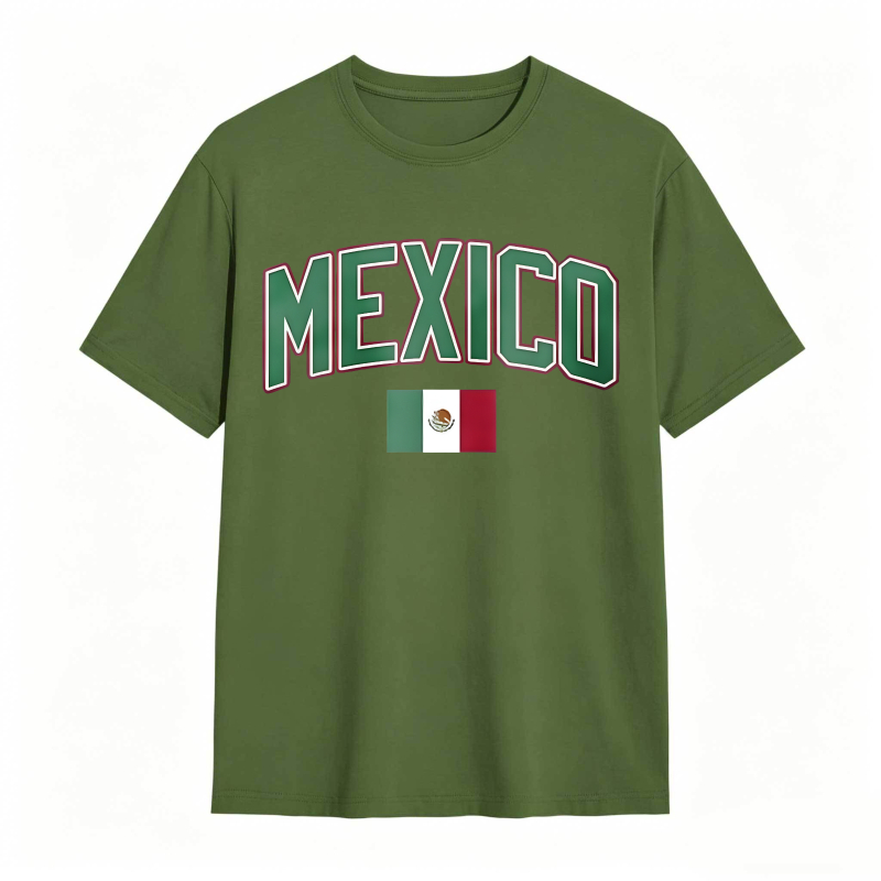 Mexico Flag Design T-shirt