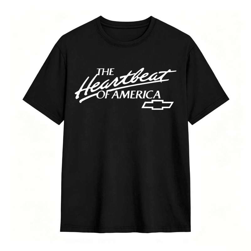 The Heartbeat Of America Chevrolet Logo T-shirt
