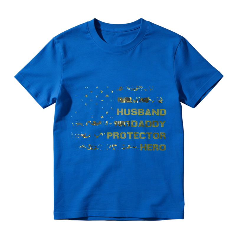 Husband Daddy Protector Hero With Stars And Animals Unisex Classic T-shirt