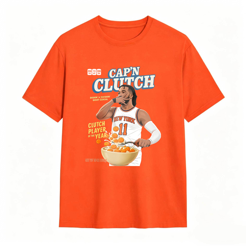 Capn Clutch Basketball Player With Cereal Bowl T-shirt