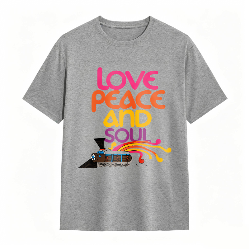 Love Peace And Soul Train T-shirt