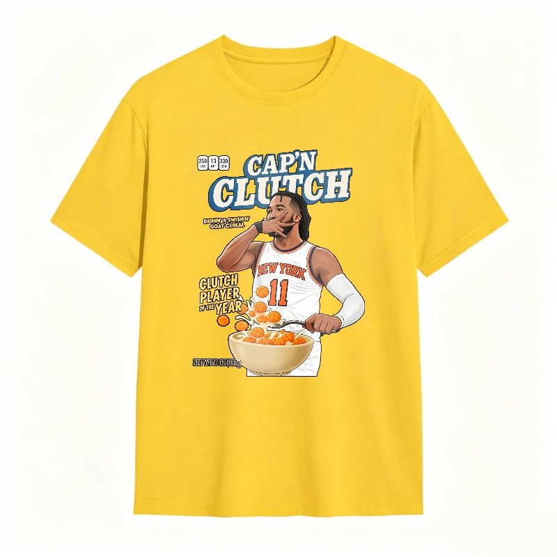 Capn Clutch Basketball Player With Cereal Bowl T-shirt