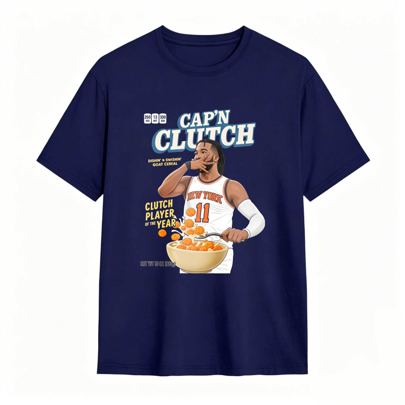 Capn Clutch Basketball Player With Cereal Bowl T-shirt