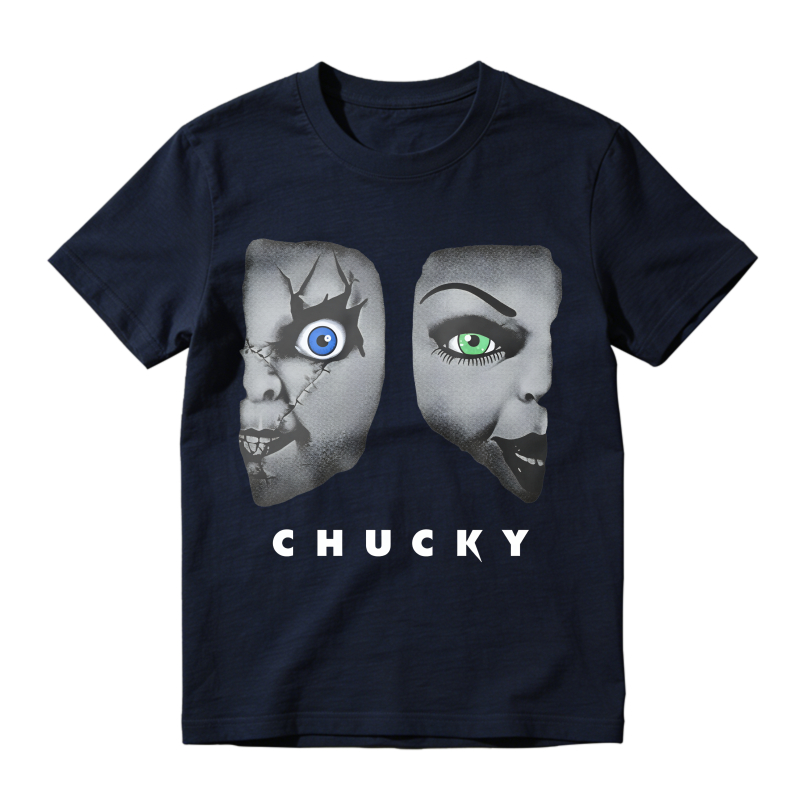 Chucky Face Split Design Unisex Classic T-shirt