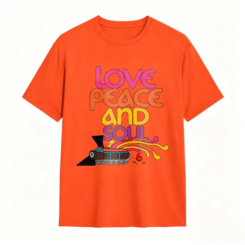 Love Peace And Soul Train T-shirt