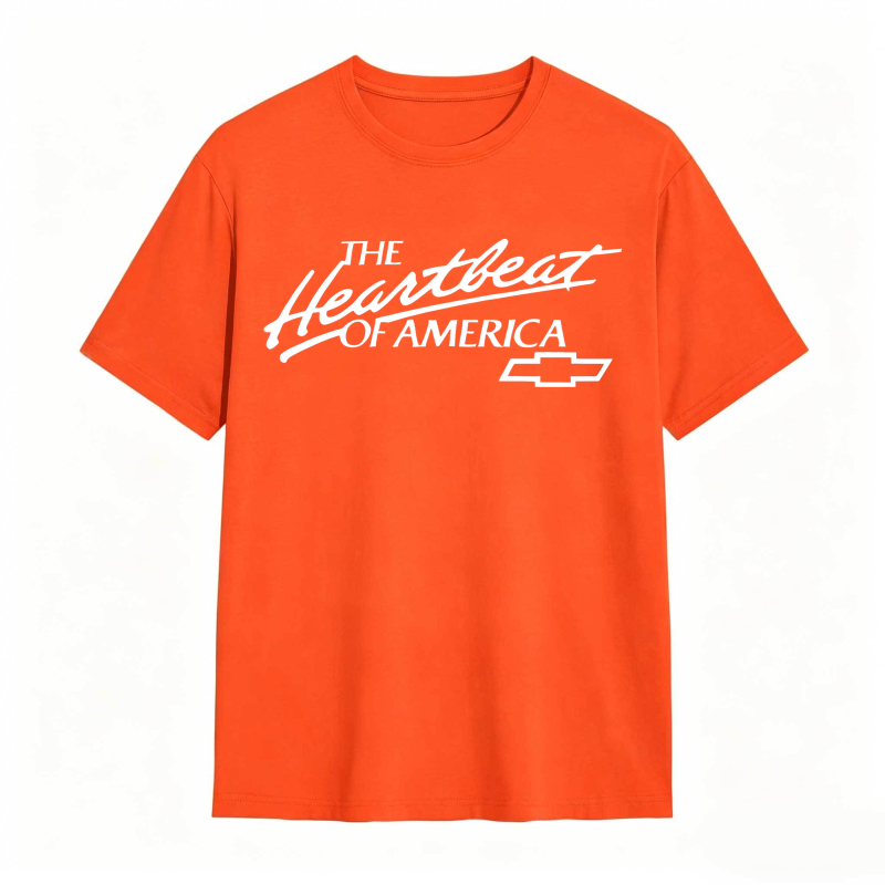 The Heartbeat Of America Chevrolet Logo T-shirt