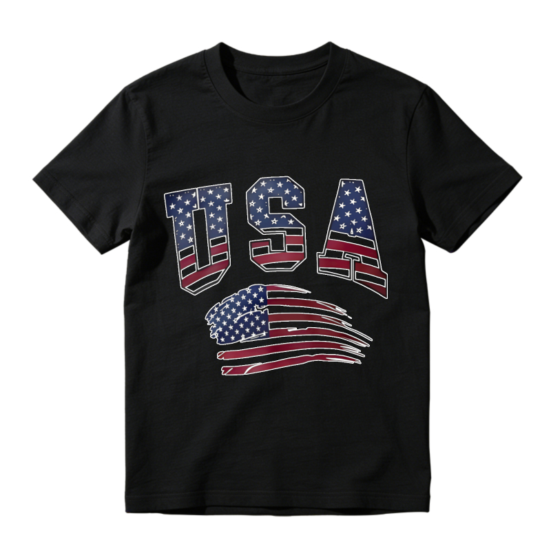 Usa Flag Design Unisex Classic T-shirt