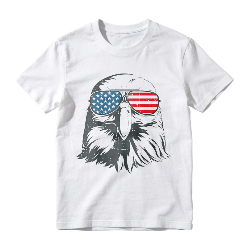 American Eagle With Usa Flag Sunglasses Unisex Classic T-shirt