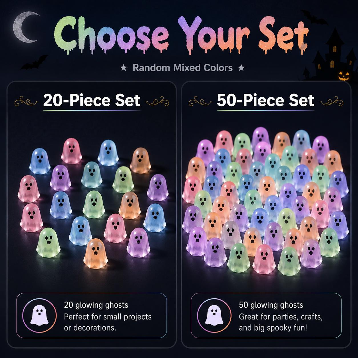 Glow In Dark Cute Ghost Resin Bead Set, Random Pattern Luminous Decorative Charms, Perfect Halloween Party Ornaments, Micro Landscape Filler & DIY Craft Material, 20/50 Packs Household Interior Decor Accessories Glow In Dark Cute Ghost Resin Bead Set, Random Pattern Luminous Decorative Charms, Perfect Halloween Party Ornaments, Micro Landscape Filler & DIY Craft Material, 20/50 Packs Household Interior Decor Accessories